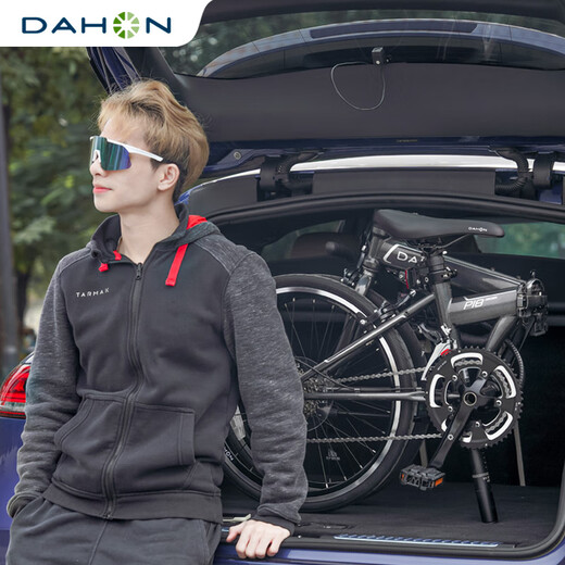 DAHON road bend handlebar P18 folding bicycle 451 wheel set variable speed ultra-light men's and women's bicycle KDC083 silver gray 20 inches 451 wheel set