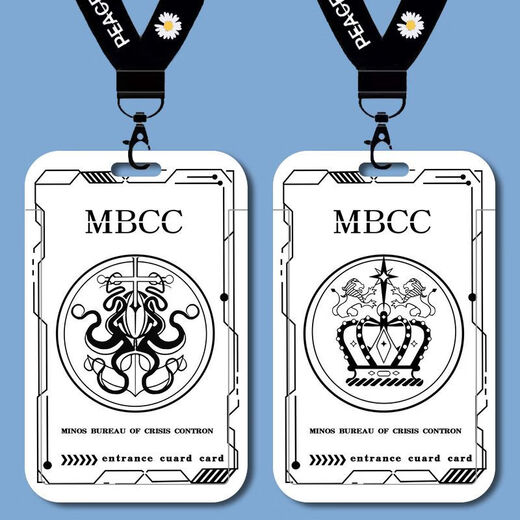 Fehlende MBCC Director Icon Student Card Set Schulkarten Marken -Bus -U -Bahn -Kartenkarte Wasserkarte B15828 Long Lanyard + Campus Card Clutch