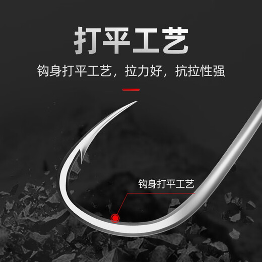 ZHANDUO Izu Iseni Fishhook No. 3-12 Bulk Barbed Box Fishing Crucian Carp Universal Mixed Set Fishing Gear Supplies Izu Boxed 100 Pieces in Bulk No. 3-12 Each Other