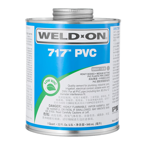 717 Kleber 711 Kleber USPs Weld-On PVC Transparent UPVC Importierte Rohrkleber 473ml-Grau 717 Modell