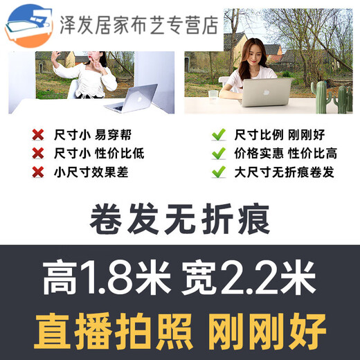 山头林村直播背景布3d立体高清农村风景直播背景布3d立体直播背景墙图可 GX-9195加厚无纺布宽2.2*高1.8M