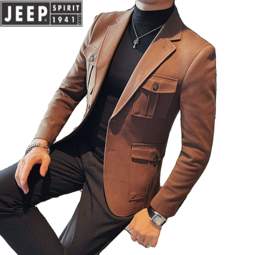 Jeep Spirit Spring and Automne Nouvelle veste de chasse rétro italienne costume