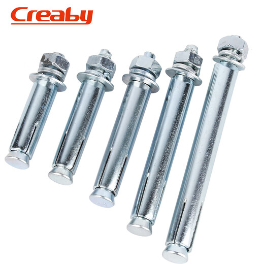 Creaby galvanized expansion screws, extended outer expansion bolts, pull-out screws, expansion pipe bolts, fasteners, M6x60 (10 pieces), galvanized 10mm drill bit for drilling