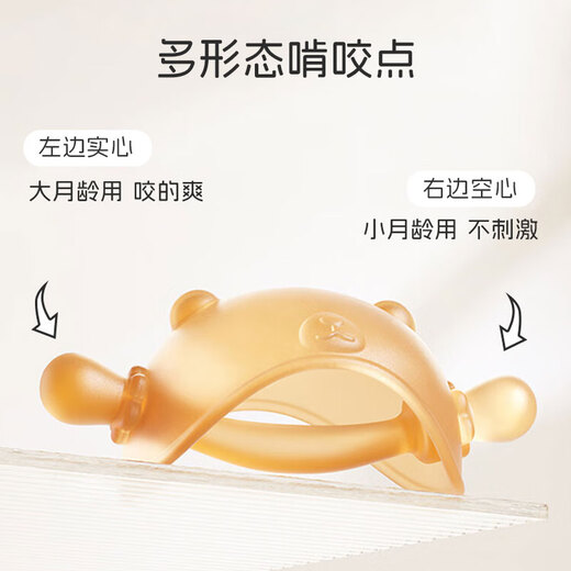 马博士婴儿牙胶磨牙胶棒小蘑菇牙胶新生儿玩具咬咬胶水果咬咬袋 5件