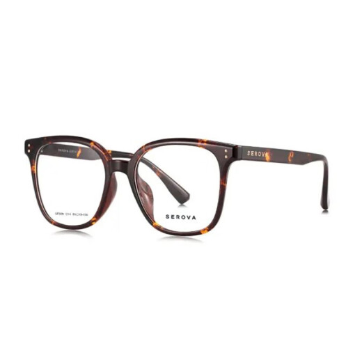 Eslova Tortoiseshell Las gafas retro marco para mujeres se pueden equipar con lentes de miopía grandes marcos y una cara grande de arte no plantador negro miopía espejo SF689 SF689 Night Sky Black C16 [Actualización] Marco + Kemi 1.67u2