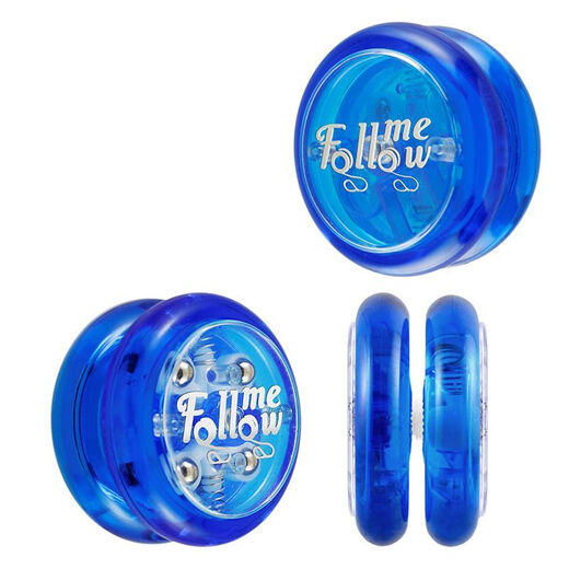 Técnicas de creación Reciclaje automático Yo-Yo Regalo de Navidad para estudiantes para estudiantes de primaria y yo-yo para niños itinerando automáticamente 5235L yo-yo + reciclaje automático + luminoso + azul