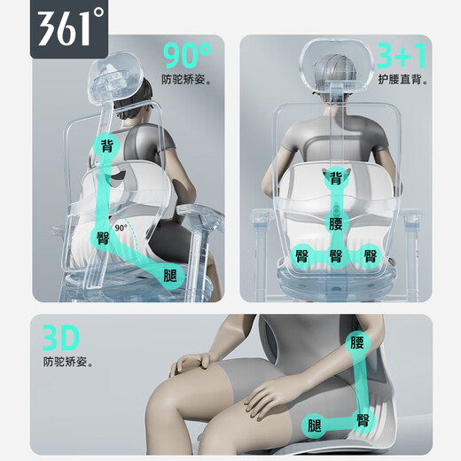 
361 lumbar seat cushion office lumbar cushion long-term sitting lumbar support chair ergonomic backrest student sitting posture correction