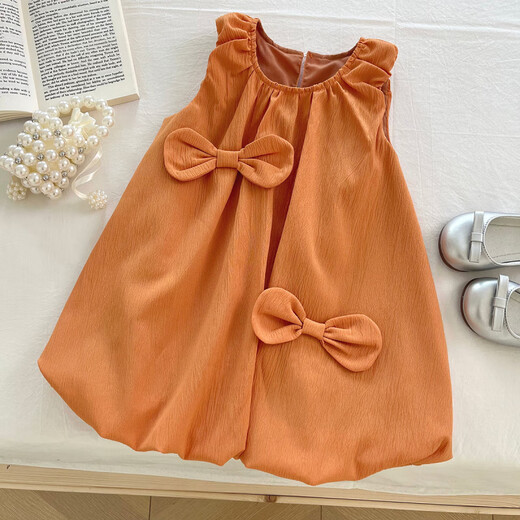 HUALIN FASHION Guangzhou Thirteen-Line Summer Korean Style Girls Bow Sleeveless Dress Sisters 1715217153 17152 Set M 100c