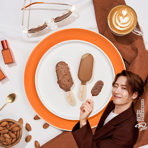 Menglong Wang Jiaer recommends Heluxue Mini Menglong Badan Cappuccino Ice Cream 43g*3+42g*3