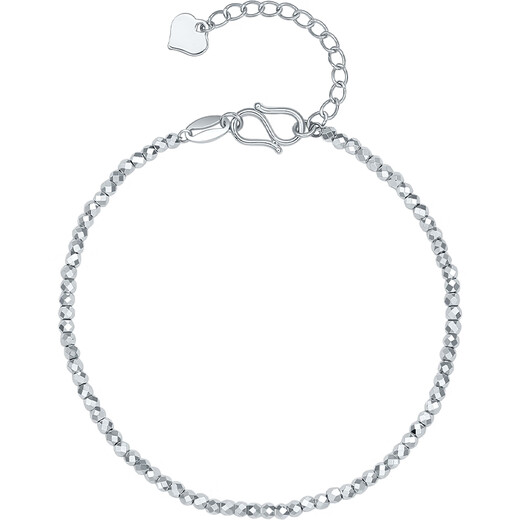 Saturday Fortune PT950 platinum bracelet for women, flashing and dancing bracelet for girlfriend B0713486, about 3.97g 16+3cm