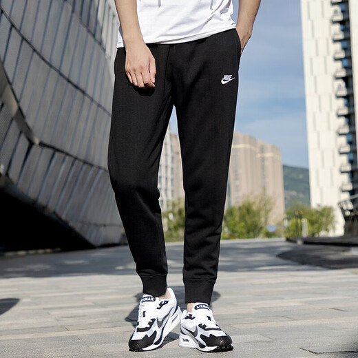 耐克（NIKE）套装男士 运动服 休闲连帽针织外套夹克 舒适休闲束脚长裤 两件套 连帽夹克+束脚长裤 S