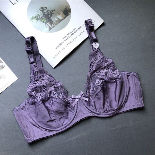 NJSKAKW [2694 Menschen] Europäische und amerikanische schwammeless sexy 200jin [Jin entspricht 0,5 kg] großer BH -Set, sammeln Sie Fett MM, schwarzer Anzug 80D