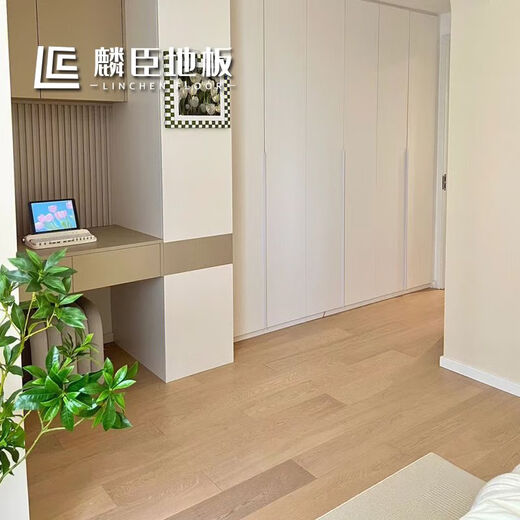 XMSJ橡木新三层实木复合锁扣奶咖色地暖可用enf级地板5mm 欧洲白橡新 橡木新三层暖黄色6198 1