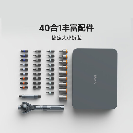 Duke ratchet screwdriver set multifunctional labor-saving wrench 40 in 1 alloy steel bit cross hexagonal plum blossom RS2