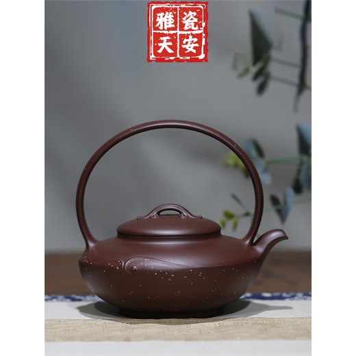 祥致套壶 原矿底槽清名家实力派王甜甜全手工宜兴紫砂中式泡茶器 祥致套壶 690cc 601mL(含)-700mL(含)