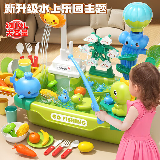 Eve Stone Girl Special Girl Like You Jugly Water Toy Toy para lavavajillas para niños Juguetes de agua circulante lavavajillas Fregadero de 1-3 años lavando vegetales y jugando a la casa unicornio unicornio rosa lavavajillas [versión recargable] pisos de pesca de parque acuático Toyadores de lavavajillas de 3 a 6 años