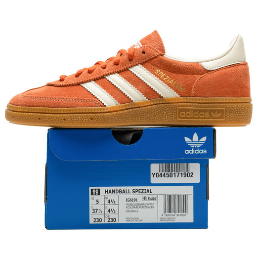 Adidas (adidas) Chaussures masculines de trèfle et chaussures pour femmes 25 Nouvelles chaussures t-toe Low Top Fashion Spezial Sports Boîte chaussures décontractées IG6191 35.5