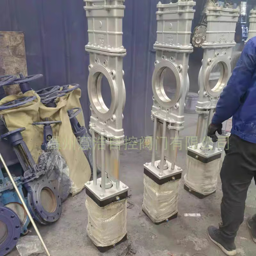 
Hunting pneumatic penetrating plate valve SCZ673H-10C wear-resistant pulp penetrating long plate knife gate valve slurry Wenzhou factory non-original price reserved deposit