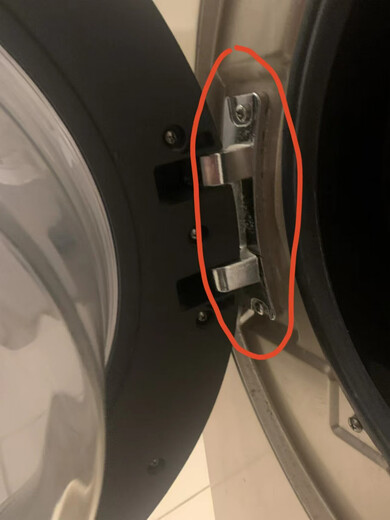 通用海尔滚筒洗衣机门铰链配件大全门合页门钩勾门轴门支架门把手 反面专用号1592门铰链