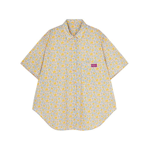 JNBY/Jiangnan Buyi 25 summer new product woven shirt short sleeve straight tube loose daily casual 5P6212810 690/pink XS