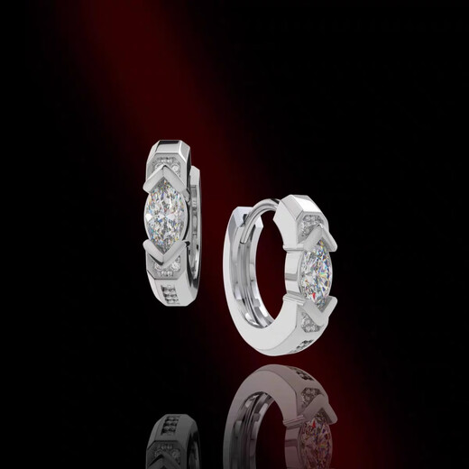 Free Talk star's same Eye of Horus earrings for men. Handsome and high-end full diamond earrings as a gift for boyfriend and lover. Single piece