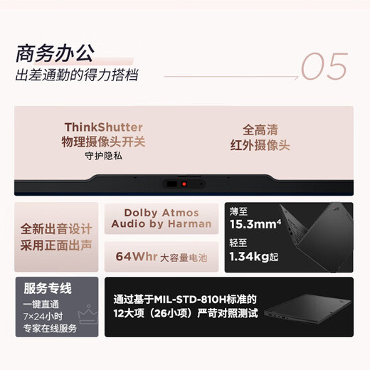 ThinkPad Lenovo ThinkPad E14 2025 Super Edition 14-inch thin and lightweight portable high-performance business office student online class laptop 25 models Core5-220H 2.8K high color gamut black 32G memory 1TB solid state