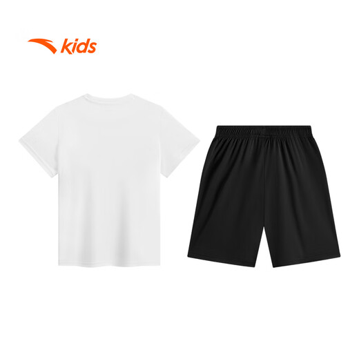 Anta Children's Set Boys Summer 2025 Sports secs rapides ensembles de t-shirts à manches courtes pour petits enfants A52527716