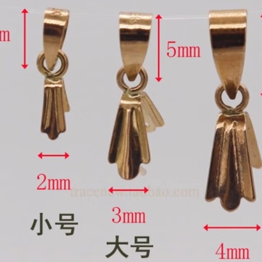 18K gold glossy melon seed buckle, plum blossom buckle, striped buckle, Ruyi Xiangyun buckle, thin jade gold buckle, plum blossom buckle, large size, pure 18K gold (10 for fake ones)