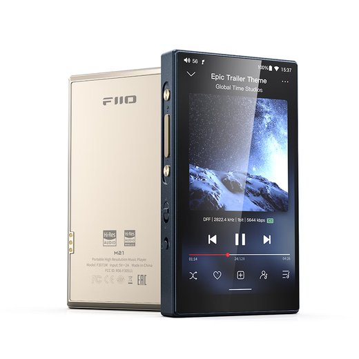 FiiO M21 HiFi player mp3 lossless music Android portable Bluetooth WiFi balanced DSD decoding player titanium gold