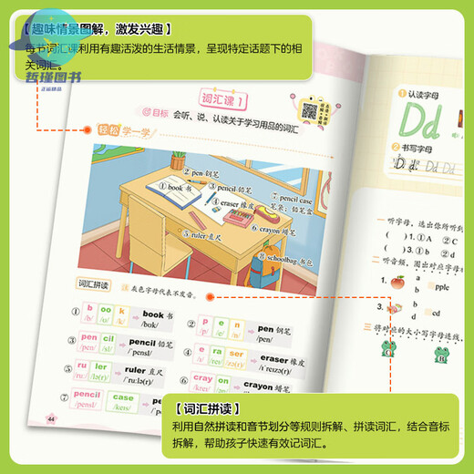 
2025 Autumn Preparation Third Grade English Early Introduction to Primary School English Zero Foundation Preparation Initiative 26 English letters 48 phonetic symbols 680 high-frequency words 11 categories of situational sentences 72 fun exercises Preparation to Third Grade English Grade 3 Primary School Grade 3