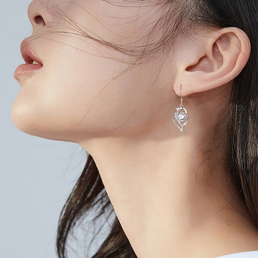 Dijing Weekly Silver Ohrringe Frauen Einfacher Ohrring-Set 2025 Neue High-End-Ohrringe Geburtstagsgeschenke für Freundin und Frau [Halskette + Wöchentliche Ohrringe] Set D699
