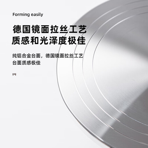 Ten Color Life Aluminum Alloy Cake Turntable Commercial Mounting Table Turntable Birthday Rotating Tray Plastering Set 12-inch Baking Tools 10-inch Coconut Milk White Professional Model Novice Value Set