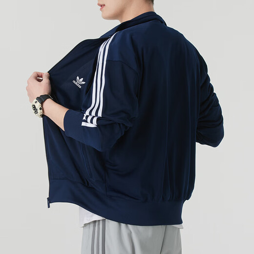 Adidas Clover 2025 Nouvelle veste tricotée pour hommes sports et collier de support décontracté IR9893 L