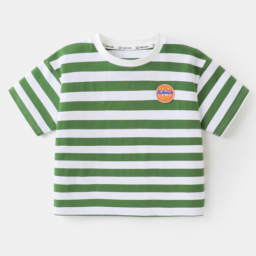 Wen Xiaoying Hello Ying Right Boy européen T-shirt à manches courtes Nouveaux vêtements d'été Vêtements d'enfants pour enfants Bébé de garçon Summer Summer U15839 Beige 90 cm