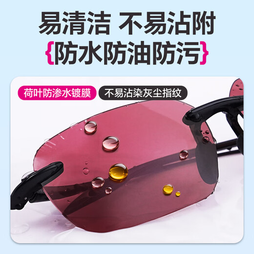 Xiaofengxian fishing glasses for bleaching, special backlighting and sharpening polarizers, AR clip-on outdoor sunglasses, strong light myopia sunglasses, burgundy sharpening polarized glasses
