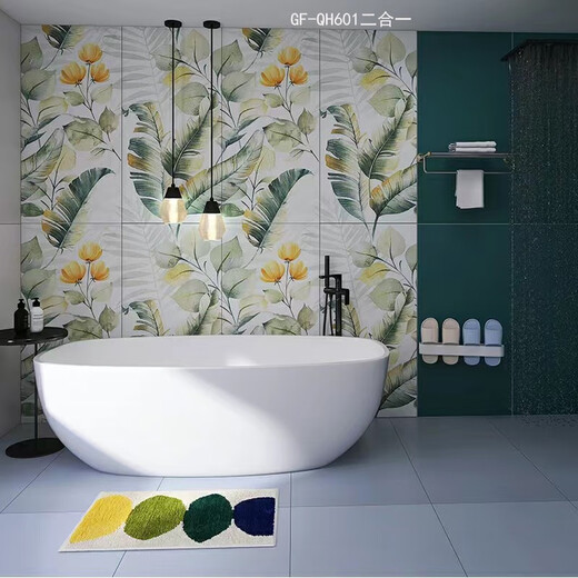 Sanqi Tiger Blumenfliesen 600x1200mm2 Stück Badezimmer Wohnzimmer Hintergrund Wandfliesen GF-TPY12625QH Einzelstück Preis Preis