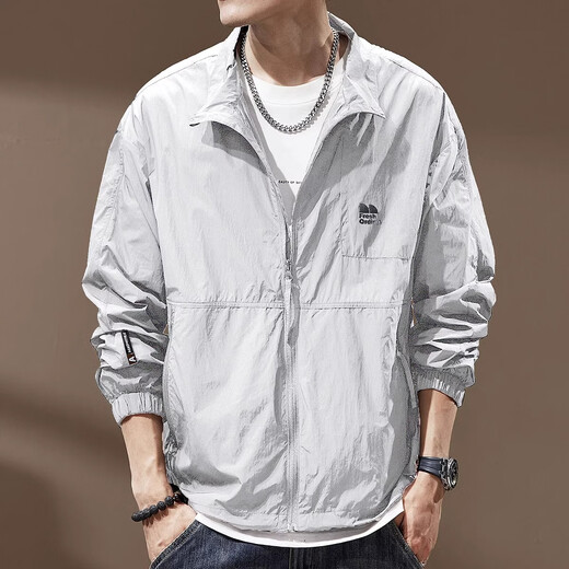 JEEP SPIRIT Jeep sun protection clothing men's summer new outdoor quick-drying jacket fishing breathable anti-UV cool feeling sun protection clothing black 3XL