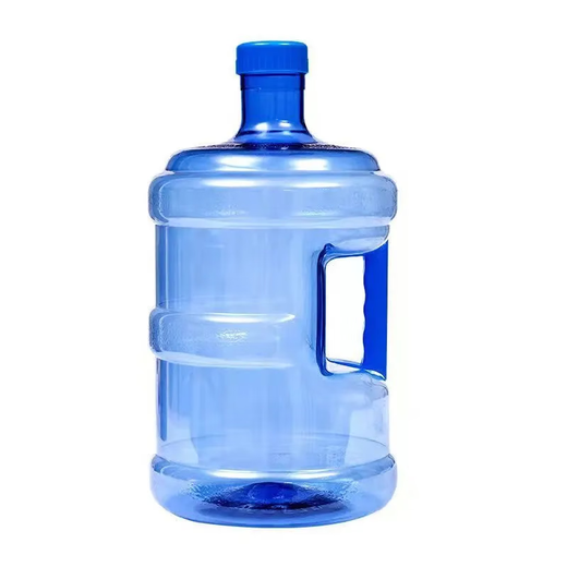 Food grade pure water bucket with lid and thickened mineral water empty bucket portable PET material purified water bucket 7.5L Portable PET material purified water bucket 7.5L