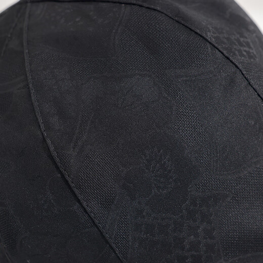 Buta (Ptah) Buta schwerer Maulbeer -Seidenduft Wolkengarn Jacquard Blume Luo Reisen Reise Cover weiße Haarhut Zeitung Bohnenhut Front Hut Schwarz