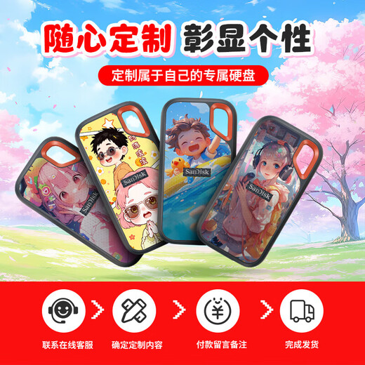 闪迪（SanDisk）2TB Type-c USB3.2 NVMe移动固态硬盘（PSSD）E61卓越版 1050MB/s三防保护 (定制联系客服)