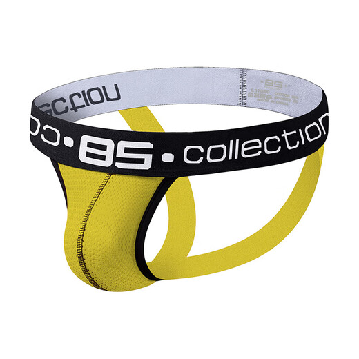 Zi Jiafu Y 85B men's underwear thong sexy buttocks breathable double thong for men white M