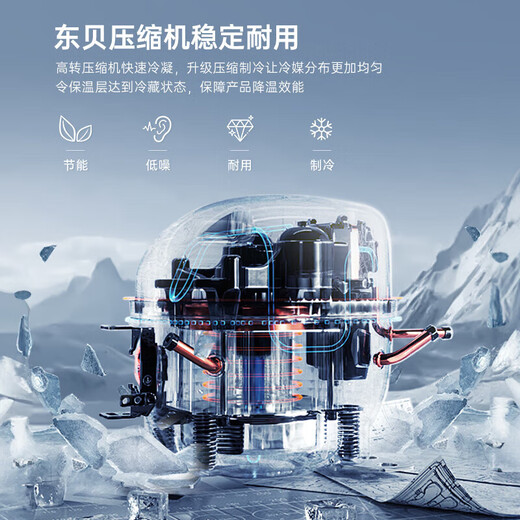 Snowflake large-capacity beverage cabinet commercial freezer direct refrigeration display cabinet wine cabinet pure air-cooled frost-free fresh-keeping cabinet supermarket glass door refrigerator vertical beer cabinet large double door丨energy-saving and efficient copper tube丨direct cooling 2026 new upgrade丨360 cycle rapid cooling