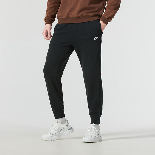 耐克（NIKE）卫衣男运动套装25春季新款健身训练套头衫 时尚卫裤长裤两件套 FN3889-133/白+FN3802-010/黑 M