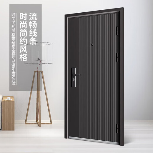 Fujiafu security door entry door steel door rental house door household safety door vent door entrance door single door mother door engineering door free installation 2250*1050 outward opening (package installation) mechanical lock