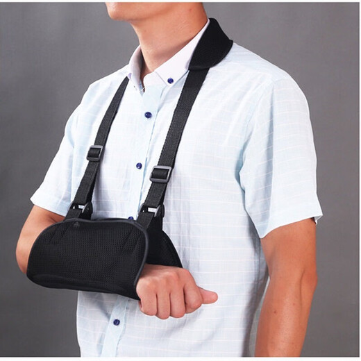 Zhanxiang fracture forearm sling fracture protective gear shoulder elbow joint arm dislocation fixed belt brace clavicle wrist support white 2 type elbow wrap one size