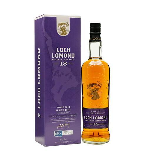罗曼湖LOCH LOMOND苏格兰单一麦芽威士忌 进口洋酒蒸馏酒 18年700mL1瓶