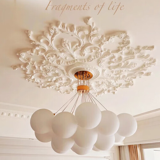 
Lamp plate gypsum base round European-style ceiling ceiling decorative line carved combination parquet lantern 0 0mm s7036 diameter 62.2cm
