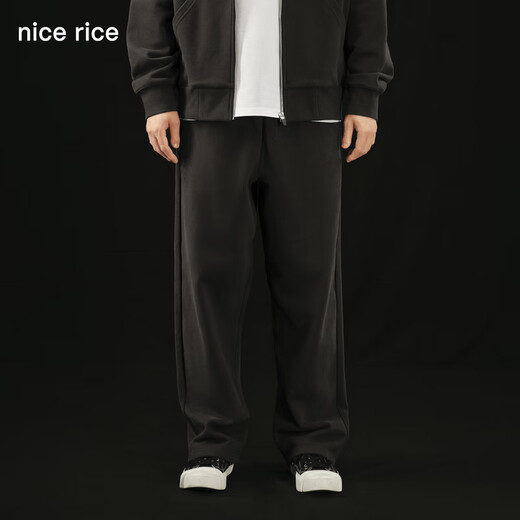 Schöner Reis guter Reis r. Serie 500G Baumwoll-Gerade-Casos-Hoodies [gleicher Stil im Einkaufszentrum] NCQ12027 Dunkelgrau (500 g) L.