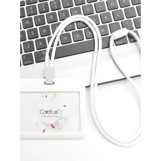 Beijing Fashion Round Seil Lanyard Tag Mitarbeiterbusskarten Arbeitskarte Campus Karte Student Bus C5 gelbe horizontale Version + 9734 Gelbes Runde Seil