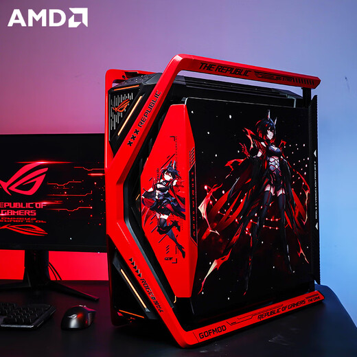 ASUS Ryzen R9 9950X3D/RTX5090D/RTX5080 Night God ROG Family Bucket RO Ji Chuangshishen Desktop Game Desktop E-Sports AI Computer Host R9 9950X3D+ASUS RTX5090丨Three Single Hosts